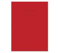 Hamelin Red A4+ Exercise Books 50 Pack, 80 Page Books, 8mm Ruled with Margin School Notebooks
