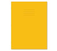 Hamelin Yellow A4+ Exercise Books 50 Pack, 80 page Books, 7mm Squared School Notebooks