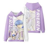 Hamender Frieren:Beyond Journey's End Hoodie, Anime Personalised Digital Printing Hoodie Sousou no Frieren Coloful Hip Hop Streetwear Sweatshirt (Type 5, XXL)