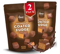 Hames Chocolates Milk Chocolate Coated Fudge Pouches - Smooth Creamy Fudge Centres with Rich Chocolate Layer - Recyclable Packaging for Conscious Choices - 100g x 2 - Family and Gifting Occasions