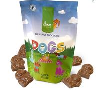Hames Chocolates- solid Milk Chocolate Dogs, 100g, Party Chocolates, Recyclable Pouch, Pack of 2, Recyclable Pouch, Childrens/Party Chocolates