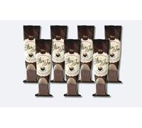 Hames Milk Hot Chocolate Spoons, Pack of 7, Milk Chocolate Block with Wooden Stirrer, 100% Recyclable Wrap, Gift/Sleepover/Luxury Drink