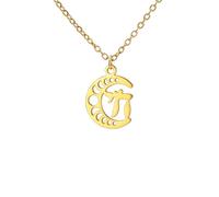 Hamesh hand Moon Sun Necklace Jewish Chai Love Crack Jewelry Stainless Steel Celtic Knot Lotus Pendant Gift