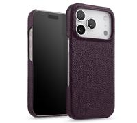 HAMEXLN Case for Iphone 17 Pro Max/17 Pro/Air/17, Genuine Leather Slim Protection Phone Cover Non-Slip Shockproof Business Case,Purple,17 Pro Max