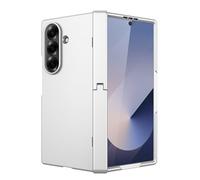 HAMEXLN Case for Samsung Galaxy Z Fold 7, Hidden Holder Stand Hinge Protection Cover with Screen Protector Full Body Shockproof Case,Silver,Fold 7