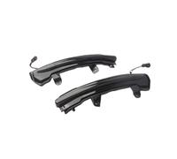 HAMFISTB Side Mirror Indicator Sequential LED Blinker Indicator Side Wing Mirror Turn Light Signal for Nissan for Kicks P15 1.6 2016-2022 Blinker Lights(Smoked black)
