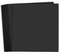 Hamilco 8x8 Black Cardstock Paper 80 lb Cover Card Stock 100 Pack
