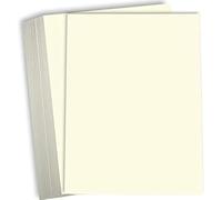 Hamilco Cream Colored Cardstock 8 x 10" Heavy Weight 80 lb Cover Card Stock for Printer - 50 Pack