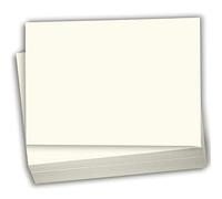 Hamilco Cream Colored Cardstock Thick Paper - Blank Index Flash Note & Post Cards - Greeting Invitations Stationary - Flat 5 X 7" Heavy Weight 100 lb Card Stock for Printer - 100 Pack