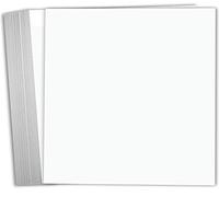 Hamilco White Cardstock Scrapbook Paper 12x12 65lb Card Stock - 25 Pack
