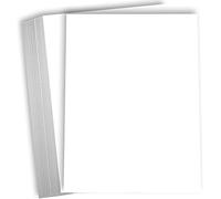 Hamilco White Cardstock Thick Paper - 8 x 10" Blank Heavy Weight 100 lb Cover Card Stock - 50 Pack (Bright)