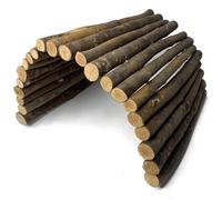 Hamiledyi Bunny Extra Large Ladder, Wooden DIY Toy Rodents Chewing & Climbing Bridge Chinchillas Cage Tunnel/Hideout/Hut/Ramp/Divider for Small Animal Guinea Pig Rat Squirrel