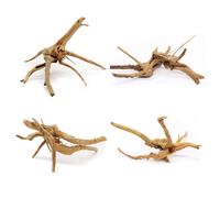 Hamiledyi Driftwood for Aquarium Natural Spider Wood Reptile Branches Fish Tank Log Ornament Aquarium Trunk Decoration 4 Pcs(8-10inch)
