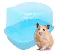 Hamiledyi Dwarf Chinchilla Sand Bath House,Syrian Hamster Sauna Room Plastic Small Animals Dust Bathroom Toilet for Hamster Gerbil Hedgehog Squirrel Totoro