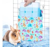 Hamiledyi Rabbit Cooling Pouch with Ice Pack - No Condensation Pad for Bunny Cage Accessories, Washable Cooling Mat for Small Animals (Ferret, Guinea Pig, Chinchilla) in Summer