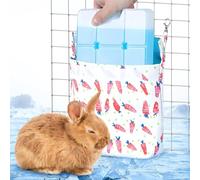 Hamiledyi Rabbit Cooling Pouch with Ice Pack - No Condensation Pad for Bunny Cage Accessories, Washable Cooling Mat for Small Animals (Ferret, Guinea Pig, Chinchilla)
