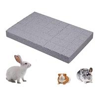 Hamiledyi Rabbit Scratch Foot Pads Bunny Grinding Claw Pad 1 PCS Natural Small Animal Hamster Lava Stone for Teeth Grinding Rabbit Scratching pad Chew Toy for Guinea Pig Rat Gerbil Chinchilla Hedgehog
