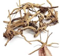 Hamiledyi Spider Wood for Aquarium Decor 10 Pcs Small Spiderwood 4"- 6" Fish Tank Wood Aquarium Wood Aquascaping for Shrimp Betta Hermit Crab and Butterfly Fish