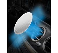 HAMILO BreezeGuard Windless Car Air Flow Redirector - 2PCS, Silver, Circular, Universal Fit Wind-Free Air Deflector, Car Essential for Air Conditioner&Heater