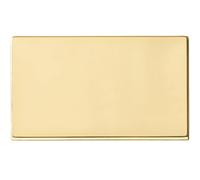 Hamilton 7G21BPD Hartland G2 Screwless Double Blank Plate - Polished Brass