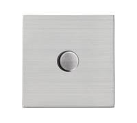 Hamilton 7G241XLEDITB250 Hartland G2 Screwless 1G 250W 2 Way LED Push On/Off Rotary Dimmer Switch - Satin Stainless