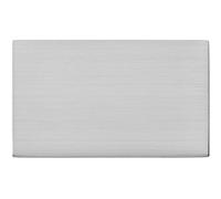 Hamilton Hartland G2 Screwless 2 Gang Blank Plate - Satin Steel - 7G24BPD