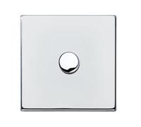 Hamilton 7G271XLEDITB250 Hartland G2 Screwless 1G 250W 2 Way LED Push On/Off Rotary Dimmer Switch - Bright Chrome