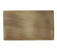 Hamilton 7G29BPD Hartland G2 Screwless Double Blank Plate - Antique Brass