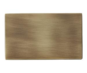 Hamilton 7G29BPD Hartland G2 Screwless Double Blank Plate - Antique Brass