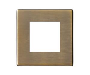 Hamilton 7G29EURO2 EuroFix Hartland G2 Screwless 2 Aperture Euro Plate 50x50mm - Antique Brass