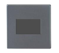 Hamilton 7G2ATPQG-QG Hartland G2 Screwless 10A Triple Pole Fan Isolator Plate Switch - Anthra Gray, Quartz Grey Insert