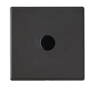 Hamilton 7G2MB1XLEDITB100 Hartland G2 Screwless 1G 100W 2 Way LED Push On/Off Rotary Dimmer Switch - Matt Black