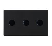 Hamilton 7G2MB3XLEDITB100 Hartland G2 Screwless 3g 100W 2 Way LED Push On/Off Rotary Dimmer Switch - Matt Black