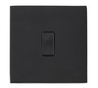 Hamilton Hartland G2 10A 1 Gang 2 Way Screwless Light Switch - Matt Black - 7G2MBR21BL-B