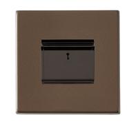 Hamilton 7G2RBC11BL-B Hartland G2 Screwless 1G 10A 6AX Hotel Card Switch with LED - Richmond Bronze, Black Insert
