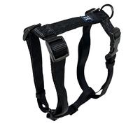 Hamilton Adjustable Comfort Nylon Dog Harness, Black, 5/8" x 12-20"