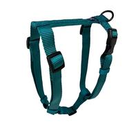 Hamilton Adjustable Comfort Nylon Dog Harness, Teal, 3/4" x 20-30"