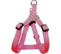 Hamilton Adjustable Easy-On Step-in Style Dog Harness 5/8-Inch by 12-20-Inch Small Hot Pink