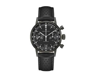 Hamilton American Classic Intra-Matic Auto Chrono Black Leather Strap Watch