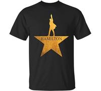 Hamilton American Musical Men's T-Shirt Unisex Black Tee Size S