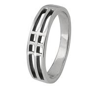 Hamilton and Young Charles Rennie Mackintosh Art Nouveau Lattice Lines Ring