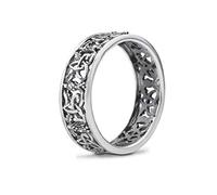 Hamilton and Young Women's 925 Sterling Silver Outlander Inspired Scottish Highland Interlace Ring