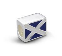 Hamilton and Young Women's 925 Sterling Silver Scottish The Flag Of Scotland Keepsake Bead Charm