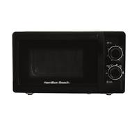 Hamilton Beach 20L Manual Black Microwave With Stainless Steel Cavity Hamilton Beach Black