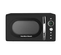 Hamilton Beach Microwave, 20L, 700W, Retro, Digital LED Display, 8 Pre-set Programs, Express Cooking, Weight Defrost, 60 Min Timer, Child Lock, Compact Design, Black - HB70H20B