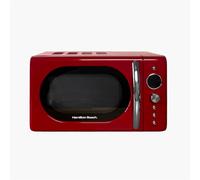 Hamilton Beach Microwave, 20L, 700W, Retro, Digital LED Display, 8 Pre-set Programs, Express Cooking, Weight Defrost, 60 Min Timer, Child Lock, Compact Design, Red - HB70H20R.