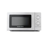 Hamilton Beach Microwave, 20L, 700W, Standard, Manual Controls, 6 Power Levels, Speedy Defrost, 30-Min Timer, Compact Design for Small Kitchens, Silver - HB70T20S