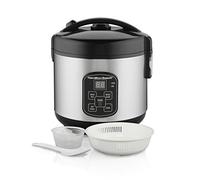 Hamilton Beach (37518) Rice Cooker, 4 Cups uncooked resulting in 8 Cups Cooked with Steam & Rinse Basket
