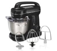 Hamilton Beach 63391 Stand Mixer, Stainless Steel, Black