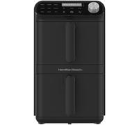 Hamilton Beach Air Fryer, 11L, Double Stack, 2460W, XXL, Space Saving Design, 9 Cooking Functions, Family Size, Black - HBA11B